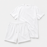 The Bundle // Combed T-shirt & Slim Short // White