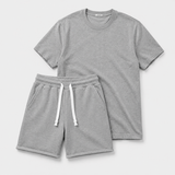 The Bundle // Combed T-shirt & Slim Short // Grey