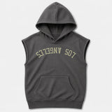 LA28 NO-SLEEVE HOODED // HAND-DYED EXCLUSIVE