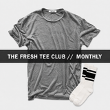 1 FRESH TEE EVERY MONTH // JERSEY + SOCKS