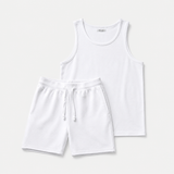 The Bundle // Tank & Slim Short // White