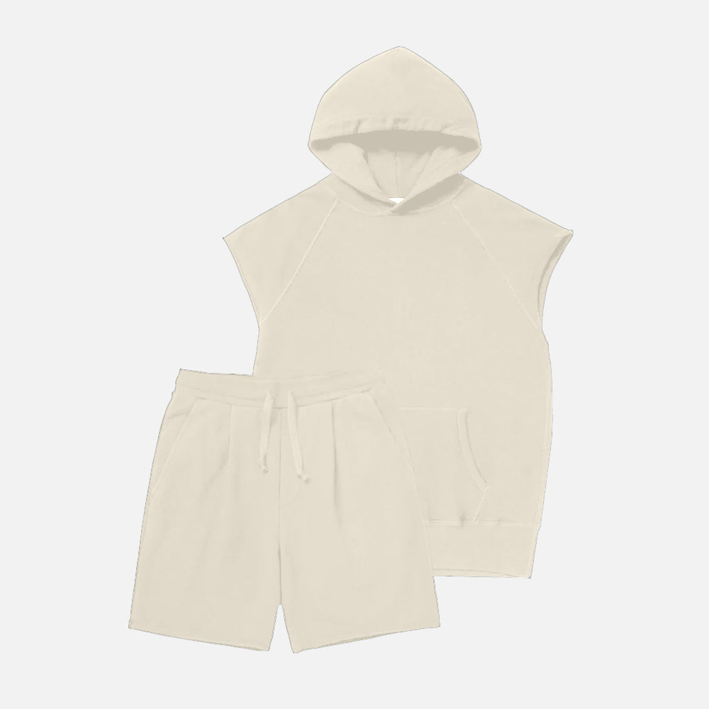 The Bundle // No-Sleeve Hooded Slim Short // Salton Sand – Hiro
