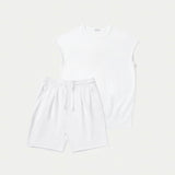 The Bundle // No-Sleeve & Short // White