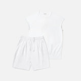 The Bundle // No-Sleeve & Short // White