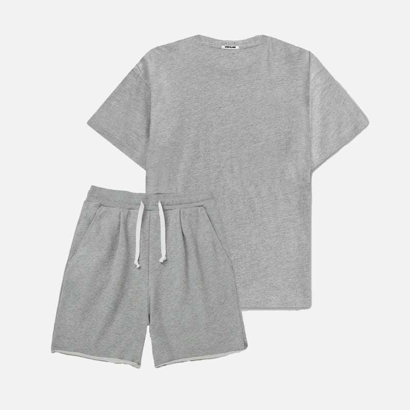 The Bundle // Big Tee Combed & Short // Grey