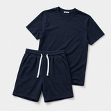 The Bundle // Combed T-shirt & Slim Short // Navy