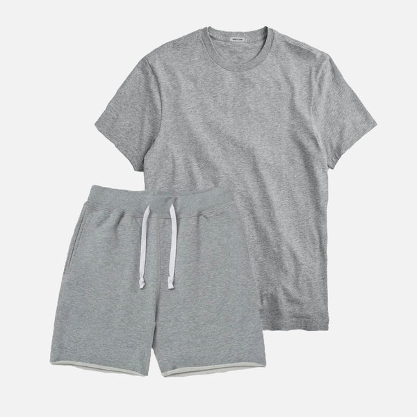 The Bundle // Combed T-shirt & Slim Short // Grey