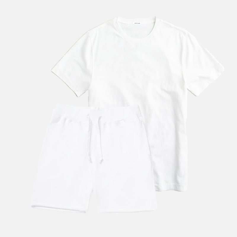 The Bundle // Combed T-shirt & Slim Short // White