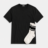 The Bundle // Combed T-Shirt & Sock // Black