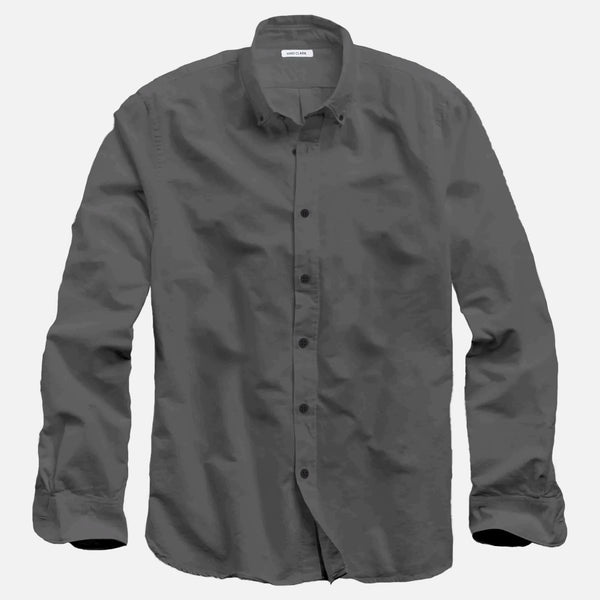 #morning grey_with black buttons