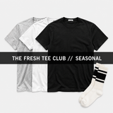 FRESH TEES EVERY SEASON // COMBED + SOCKS