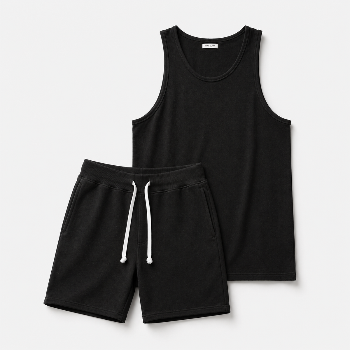 The Bundle // Tank & Slim Short // Black – Hiro Clark