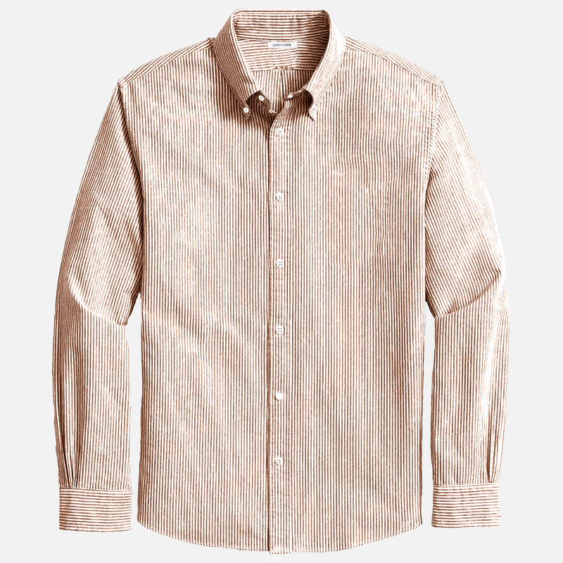 pinstripe dress shirt Stretch Regent Regular-Fit Dress Shirt, Non-Iron Pinstripe
