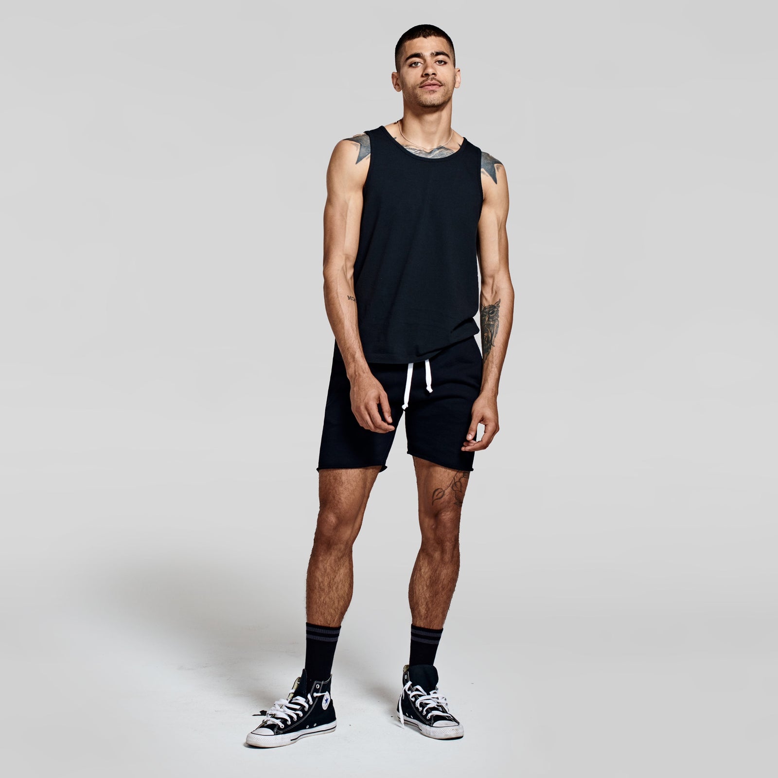 The Bundle // Tank & Slim Short // Black – Hiro Clark