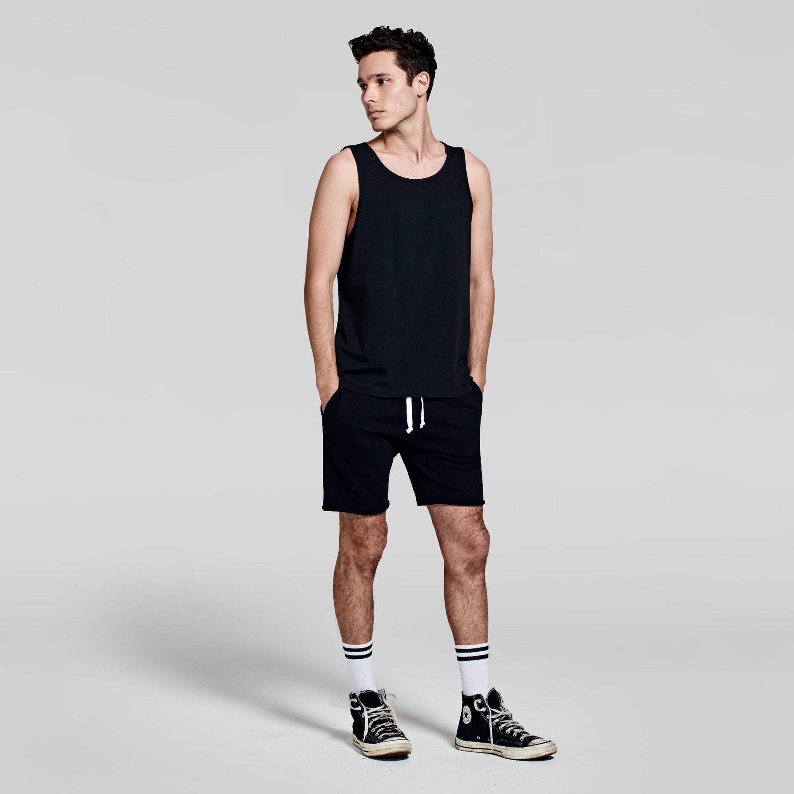The Bundle // Tank & Slim Short // Black – Hiro Clark